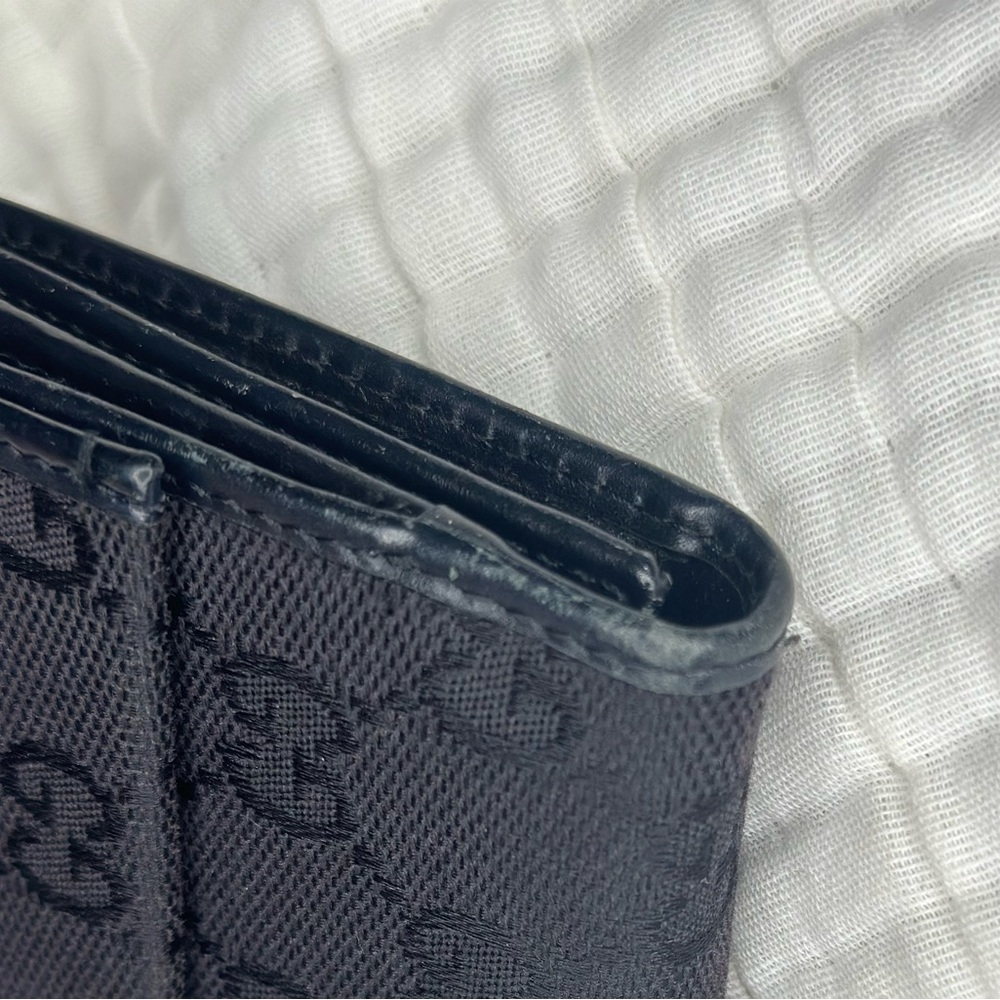 Authentic Gucci Monogram Continental Wallet In Bl… - image 5